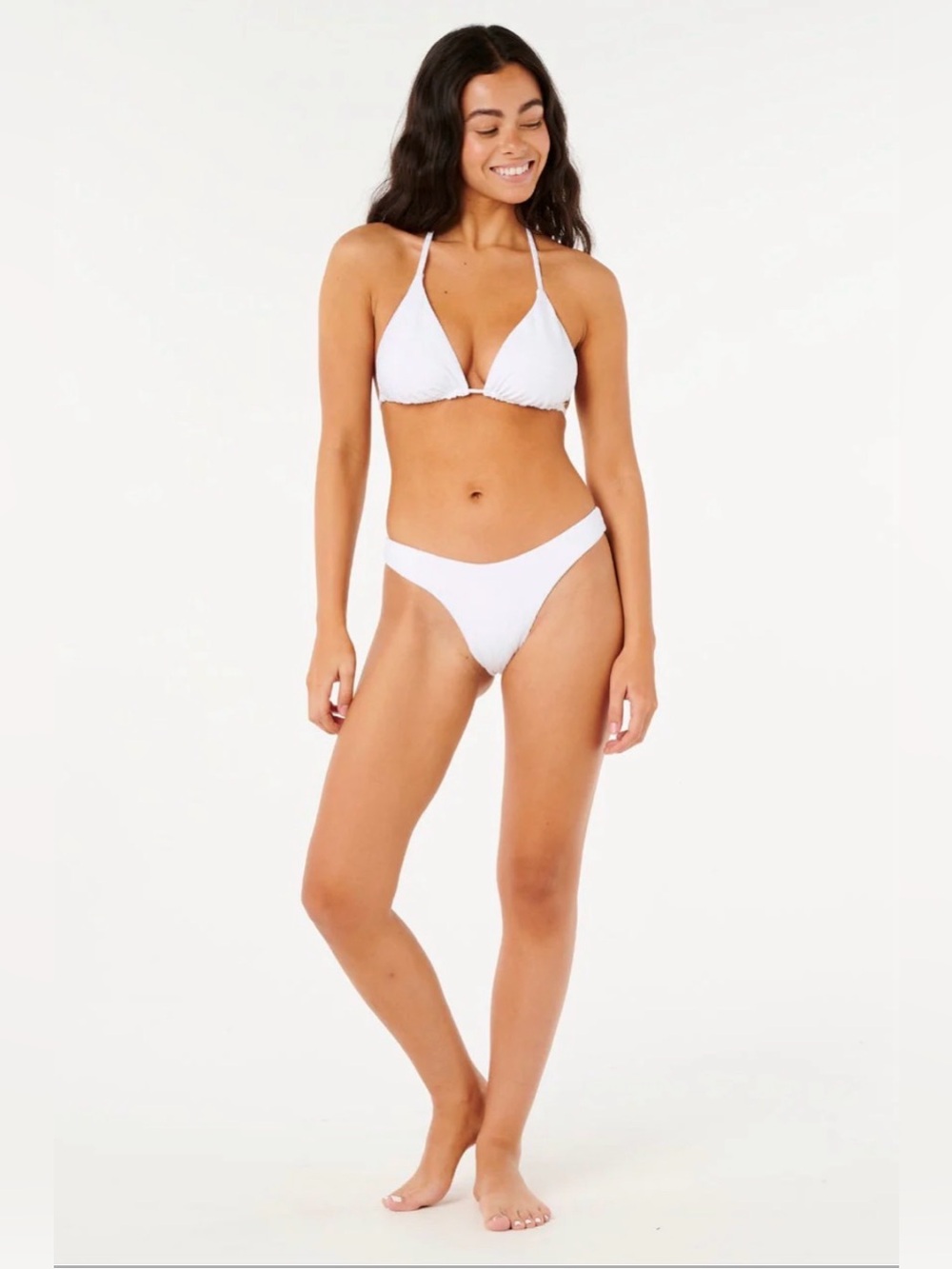 Rip Curl Women’s Surf Bikini Bottom White Eyelet, Size XL